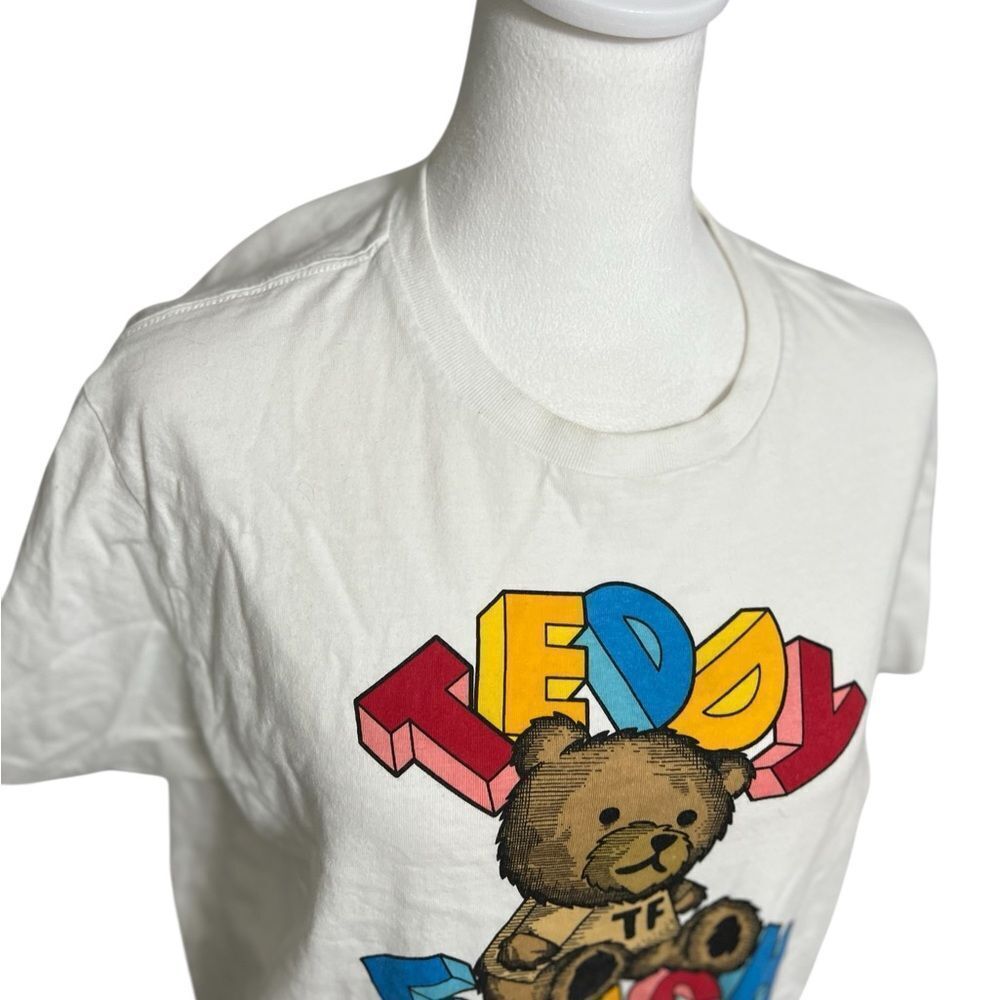 Teddy Fresh merch white crew neck teddy t shirt short sleeve Medium - Picture 4 of 13